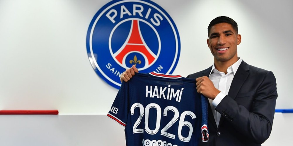 Con la llegada al PSG, Hakimi se convirtió en el jugador africano que más dinero generó en transferencias