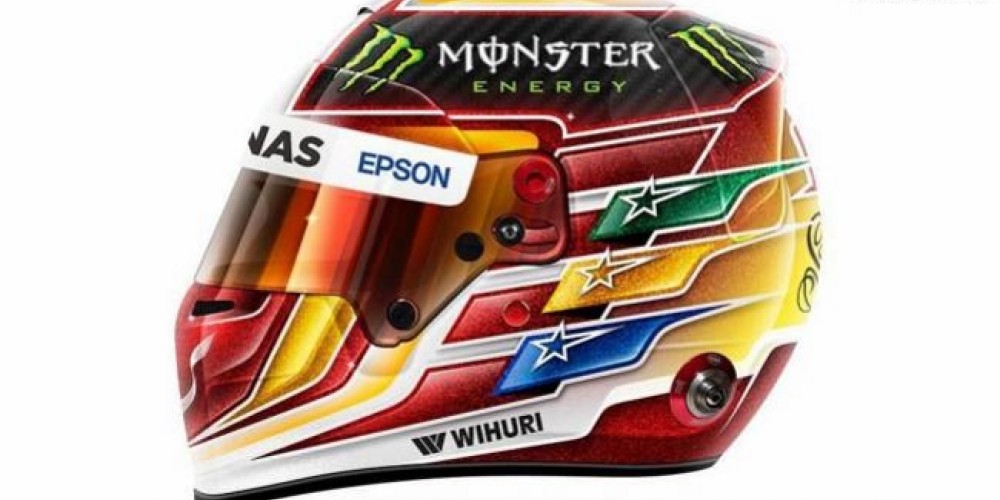 Lewis Hamilton presentó su nuevo casco en homenaje a Senna para el 2017