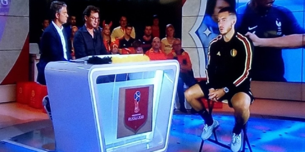 Entrevistan a Eden Hazard a través de un holograma en Bélgica