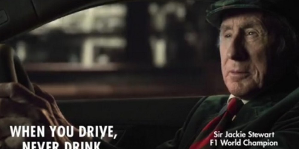 Heineken y Jackie Stewart inician campaña en contra de manejar alcoholizado