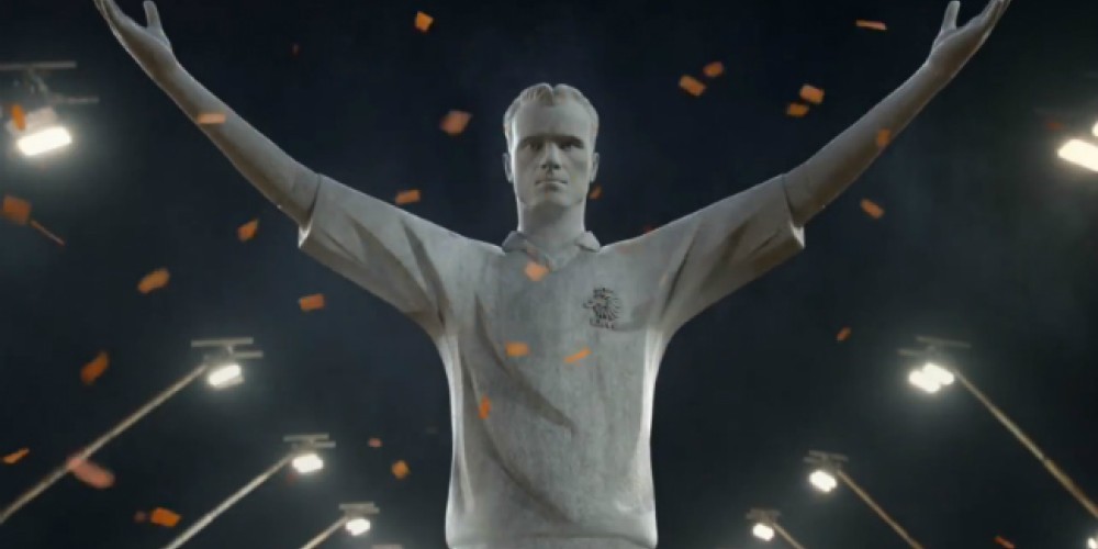 Heineken transforma a Bergkamp en el Cristo Redentor 