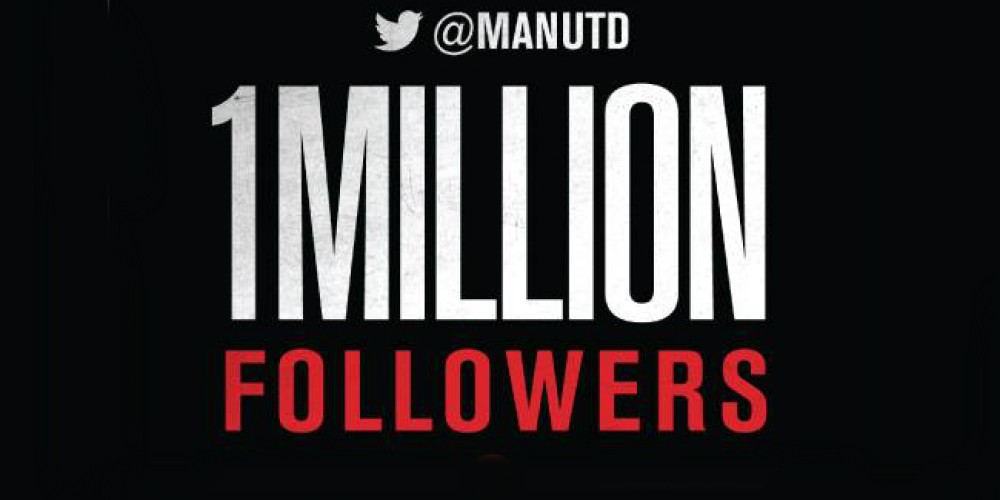 Manchester United supera el millón de seguidores en Twitter
