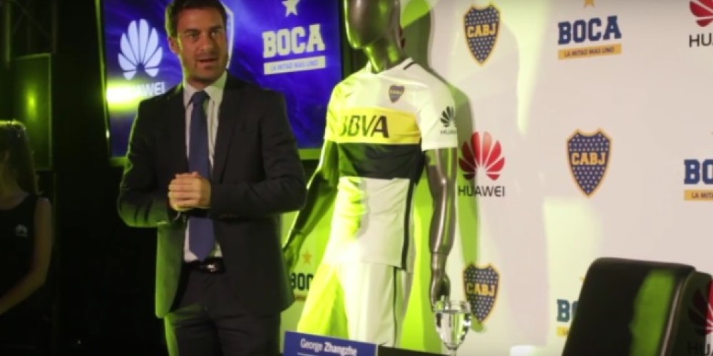 Boca present&oacute; su camiseta 2016/17 con Huawei como nuevo sponsor