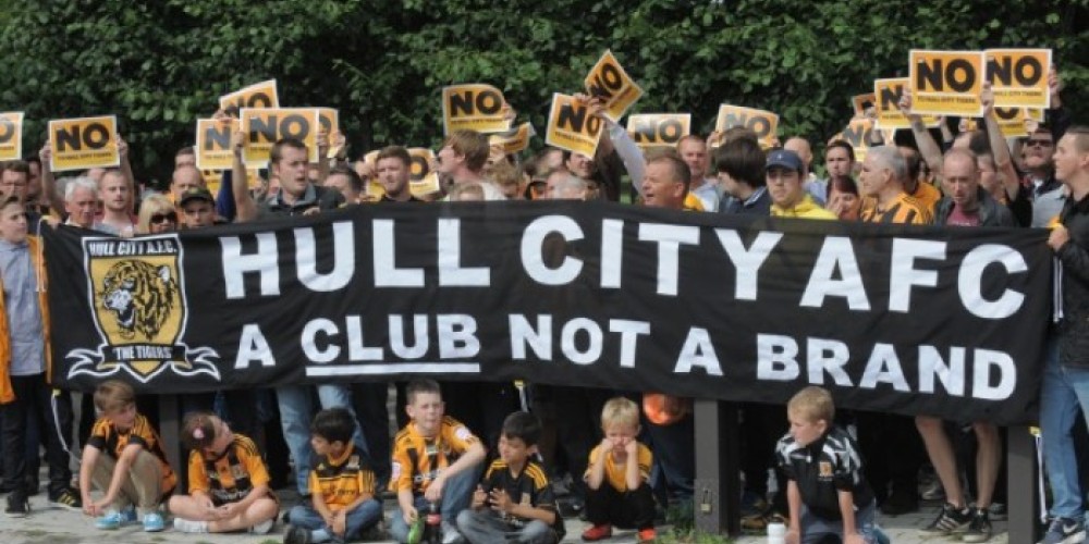 Los hinchas del Hull City protestaron en contra de un posible cambio de nombre