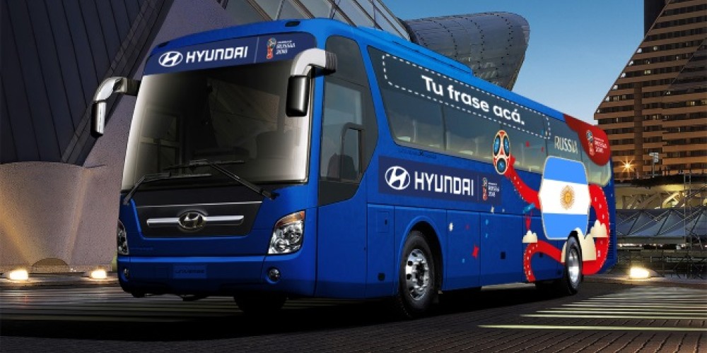 Se eligieron las tres frases finalistas buscando la que llevará el micro argentino Hyundai