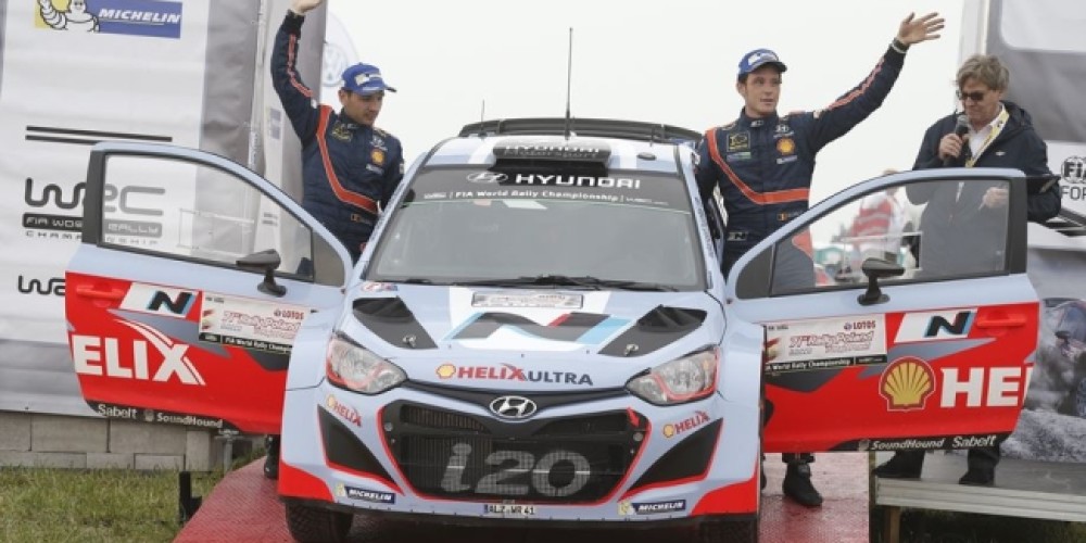 Gran actuación del Hyundai Shell WRT en Polonia