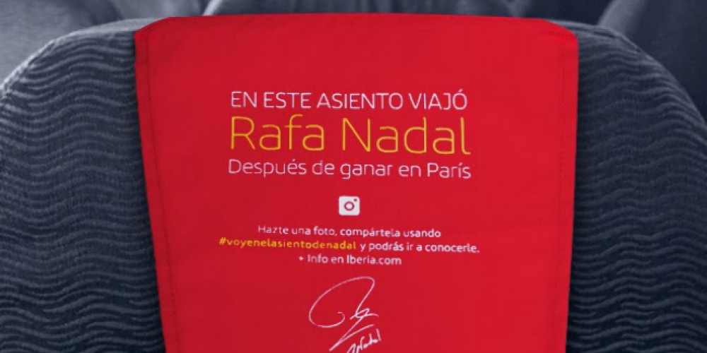 Iberia te invita a volar en el asiento de Rafa Nadal