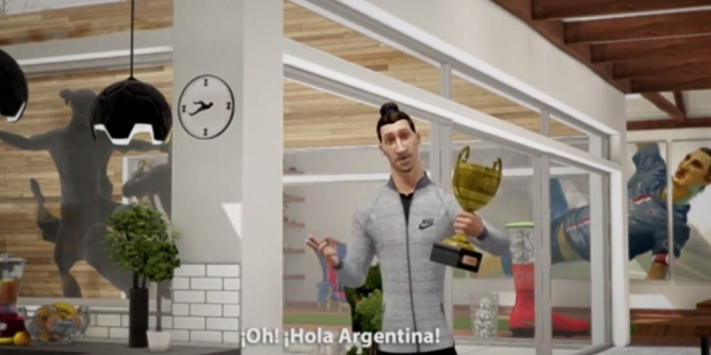 Ibrahimovic canta la canción de los hinchas argentinos para Nike