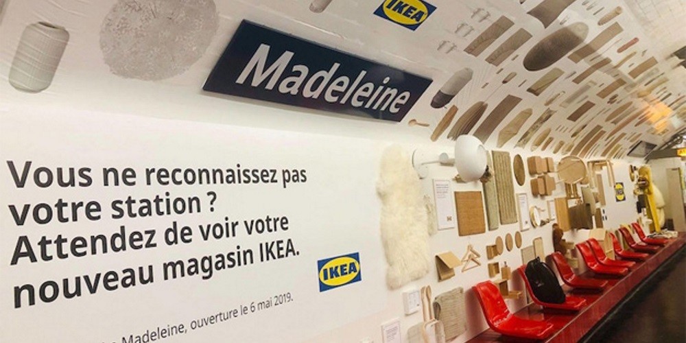 IKEA sorprende en París al convertir una estación del metro en una tienda de productos de hogar
