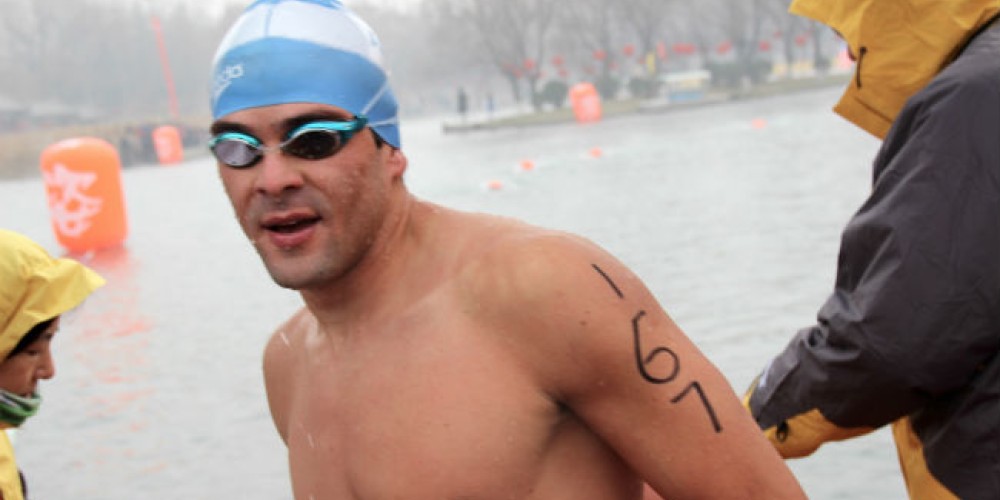 Matías Ola, dijo presente en el Festival Chino de aguas heladas
