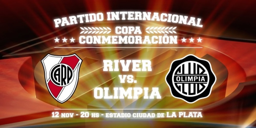 River se medir&aacute; ante Olimpia en La Plata