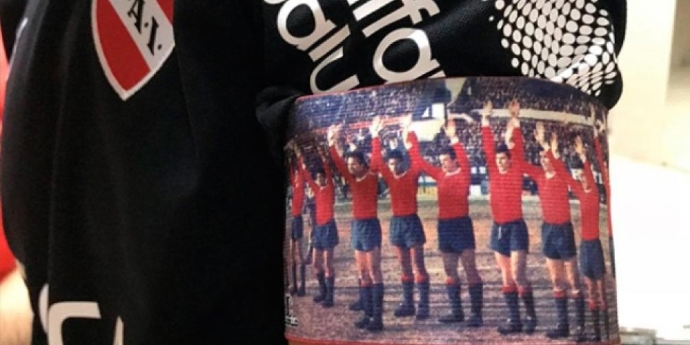 Tagliafico volvi&oacute; a homenajear al plantel sesentero de Independiente a trav&eacute;s de su cinta de capit&aacute;n