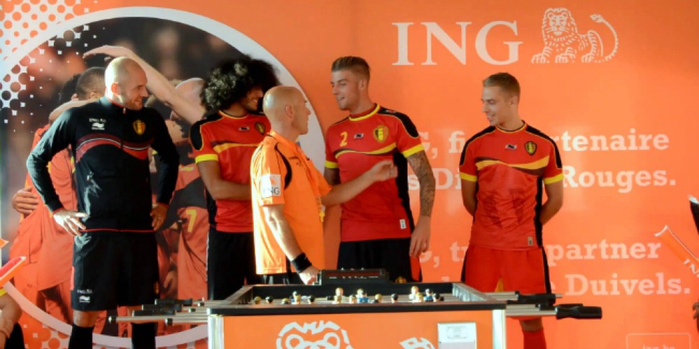 ING, juntó a los jugadores de Bélgica con sus hinchas más parecidos