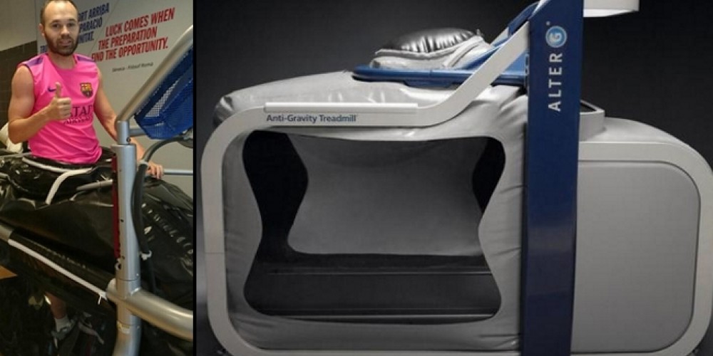 Así es la máquina de la NASA con la que se recupera Andrés Iniesta