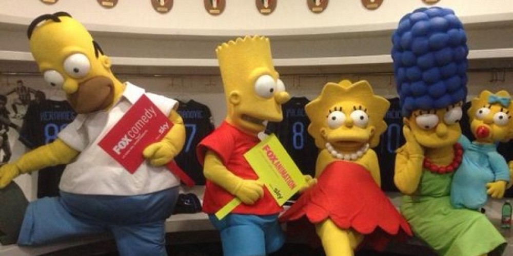 Los Simpsons llegaron al Inter de Mil&aacute;n