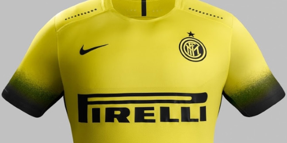 Nike present&oacute; la tercera camiseta del Inter, de color amarillo