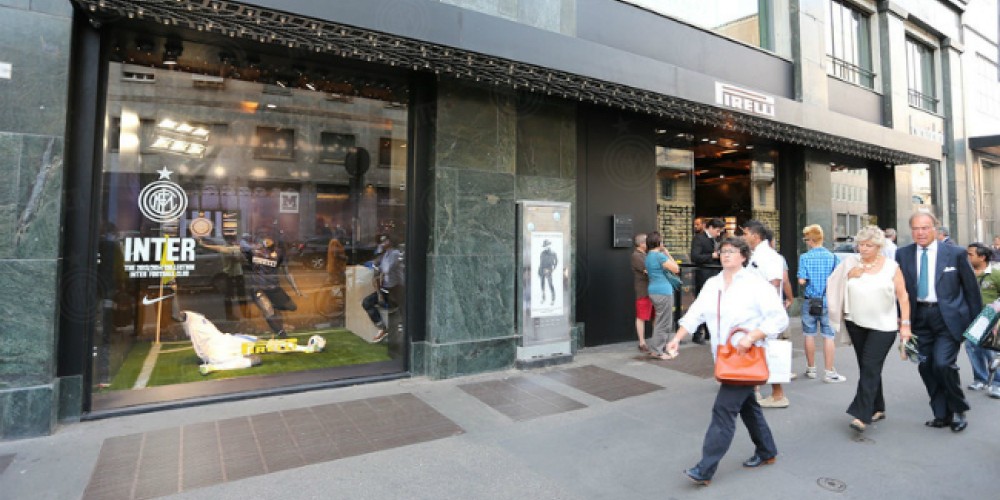 Inter desembarca en el local exclusivo de Pirelli