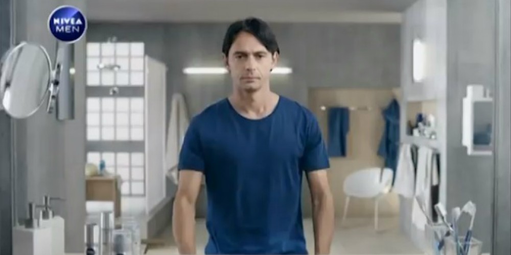 Inzaghi y Morientes, las caras de la campa&ntilde;a de Nivea