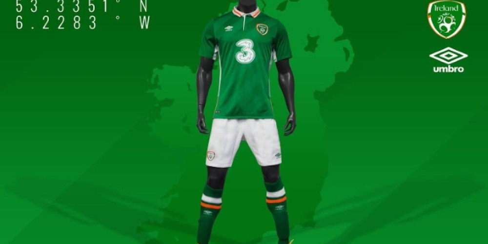 Umbro presentó la camiseta de Irlanda para la EURO2016