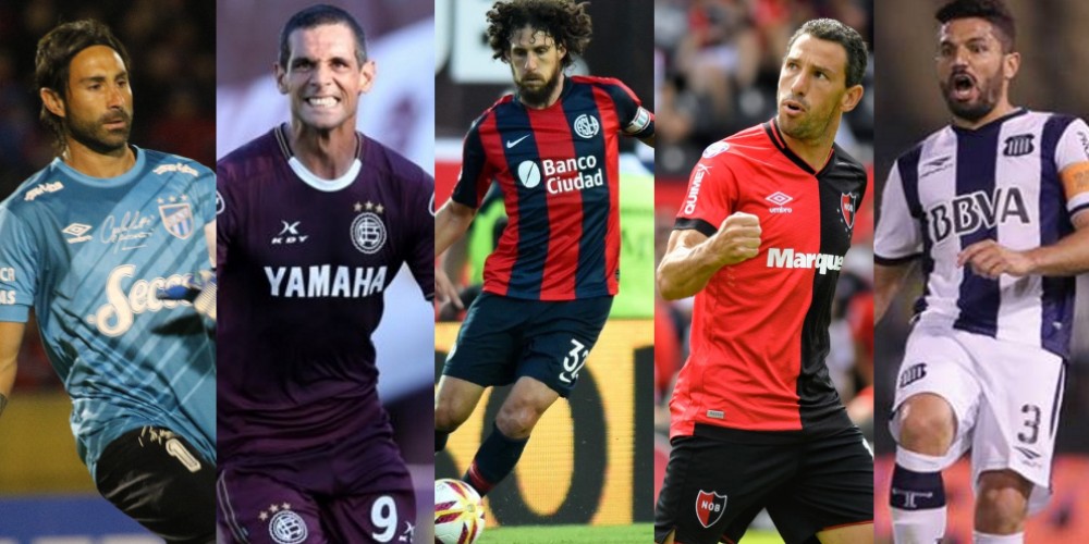 Los jugadores del f&uacute;tbol argentino que disputaron al menos un partido en cuatro d&eacute;cadas diferentes