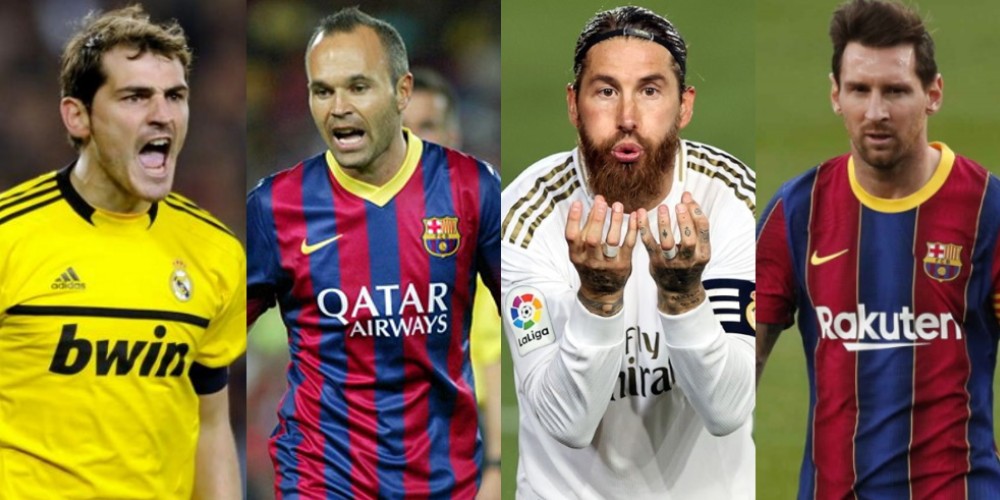 Los 10 futbolistas que disputaron m&aacute;s cl&aacute;sicos entre Barcelona y Real Madrid