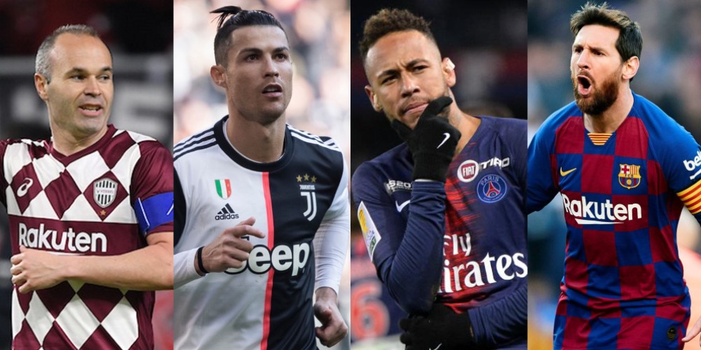Los 10 futbolistas mejores pagados en 2020