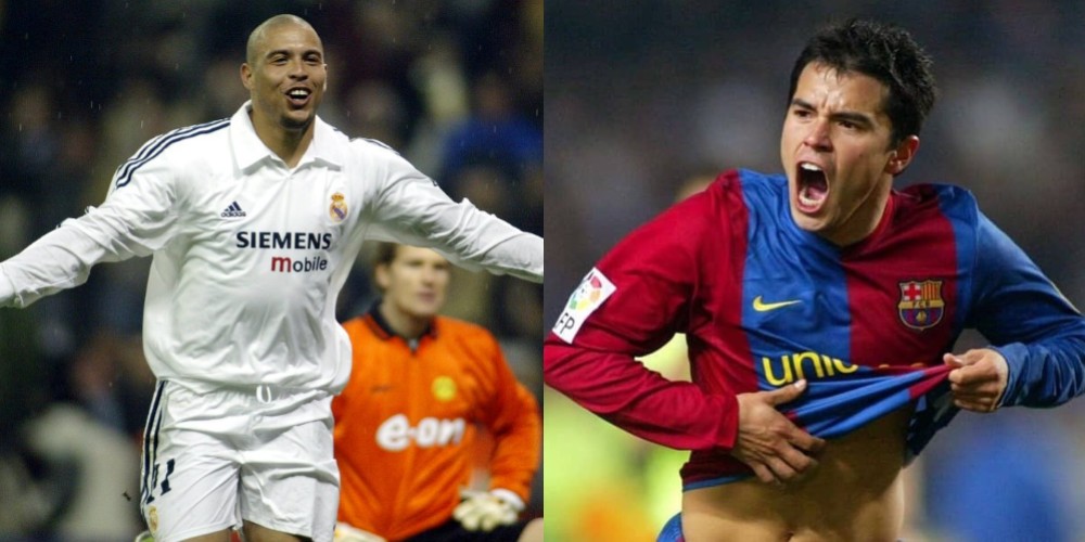 De Ronaldo a Saviola; los futbolistas que jugaron en Barcelona y Real Madrid