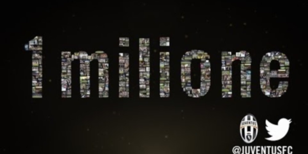 Juventus present&oacute; el videoclip con el que festeja el mill&oacute;n de seguidores en Twitter