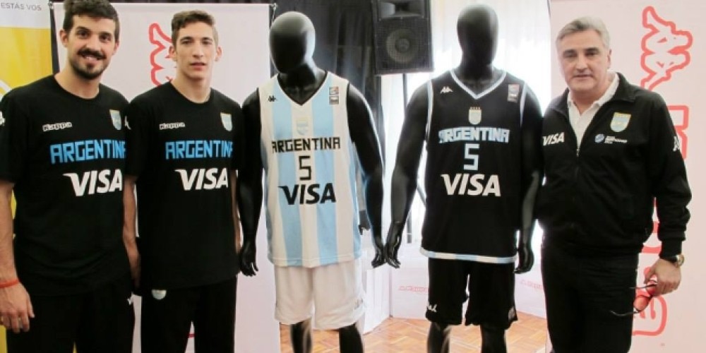 La Selección argentina de básquet presentó su camiseta Kappa para España 2014