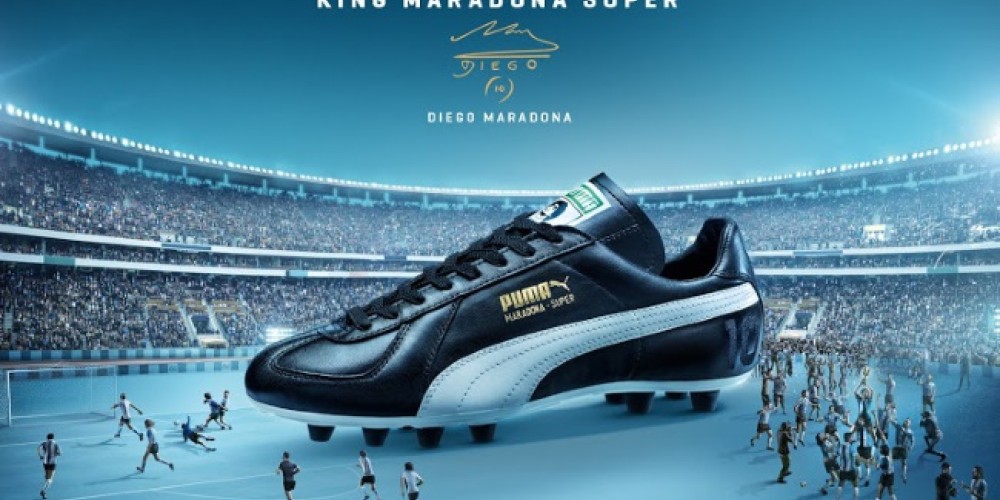 Puma reeditó los botines de Maradona en México 86