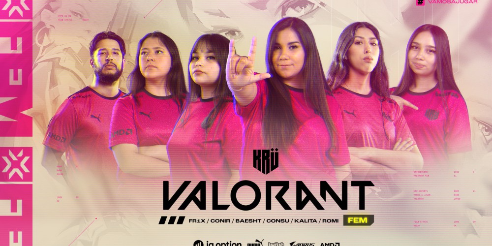 KR&Uuml; Esports presenta su roster femenino de VALORANT
