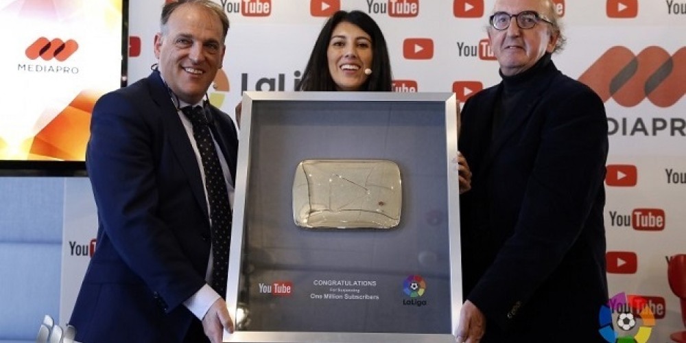  La Liga alcanz&oacute; un mill&oacute;n de suscriptores en YouTube