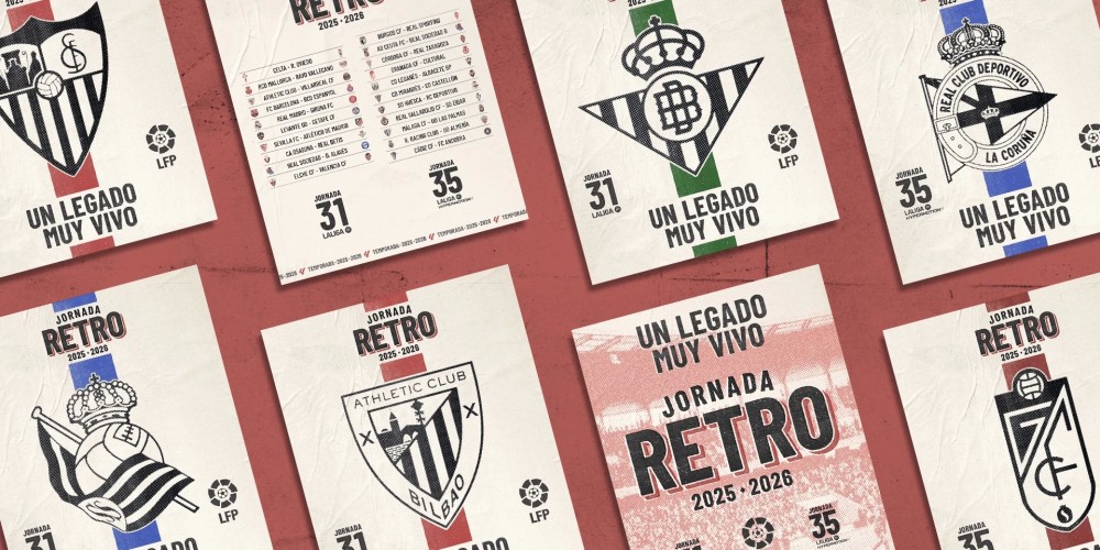 LaLiga confirm&oacute; que la fecha 31 se jugar&aacute; con camisetas retro en Primera y Segunda Divisi&oacute;n