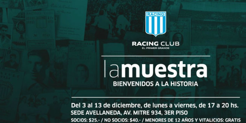 Racing disfruta de su muestra por los 110 años del club