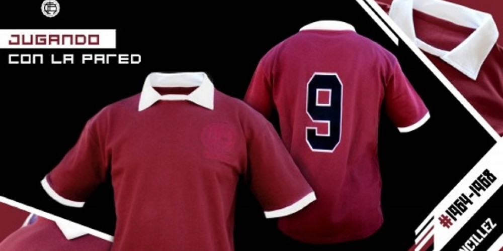 Lanús lanzó su tercera camiseta retro rumbo al Centenario