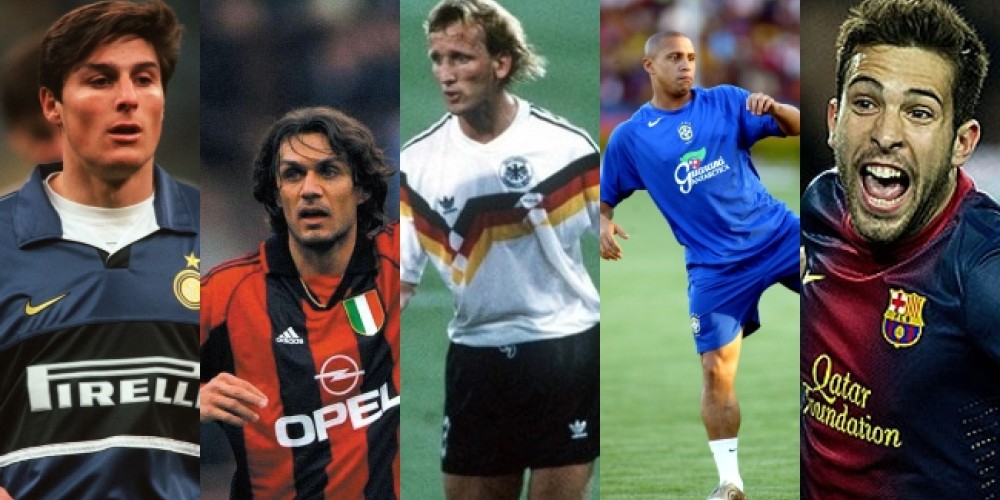 El valor en el mercado de 10 laterales que hicieron historia en el f&uacute;tbol