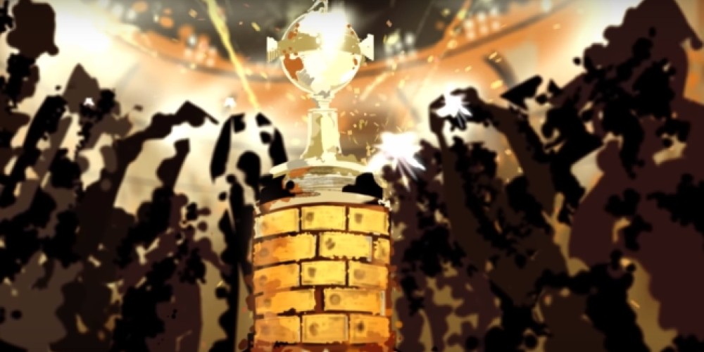 La activaci&oacute;n que recicl&oacute; neum&aacute;ticos de todo el continente para crear el parche de la final de la Libertadores