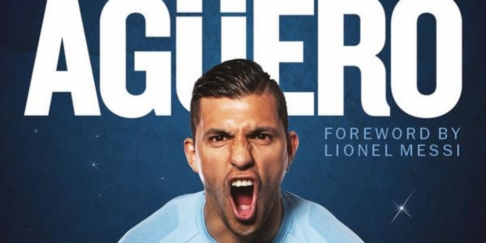 Sergio Ag&uuml;ero present&oacute; la portada de su libro en ingl&eacute;s