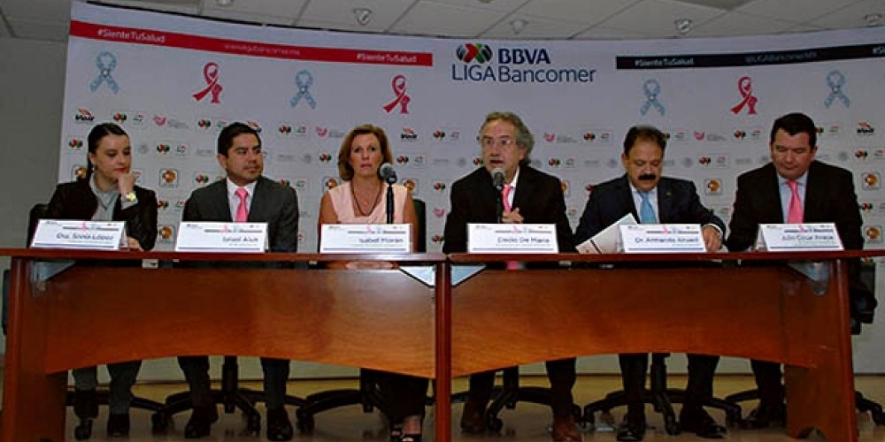 La Liga Mx presentó la Campaña contra el cáncer de mama y próstata