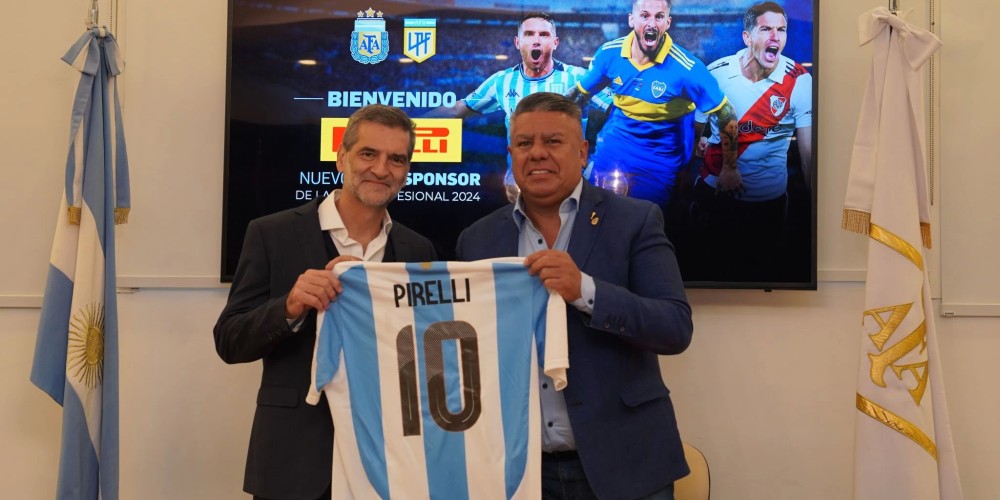 La Liga Profesional present&oacute; a Pirelli como nuevo sponsor