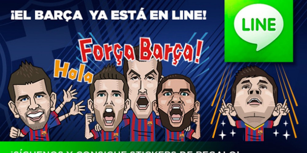 Barcelona y Real Madrid estrenan sus cuentas de LINE