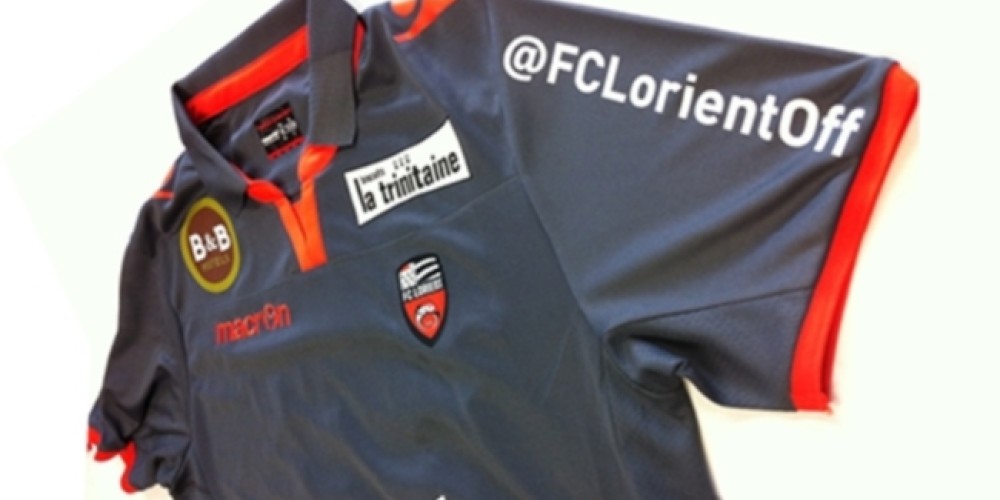 El FC Lorient llev&oacute; su cuenta de Twitter a la manga de la camiseta
