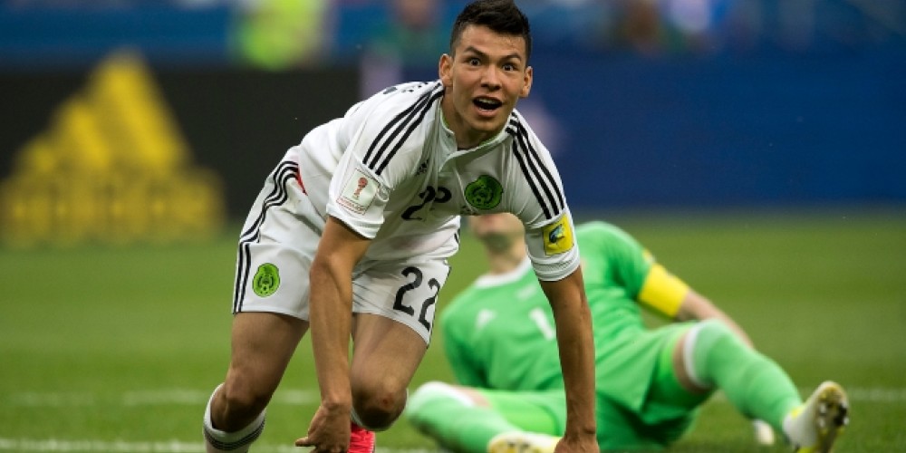 Lozano y el primer gol de cabeza desde afuera del área en la historia de los torneos FIFA
