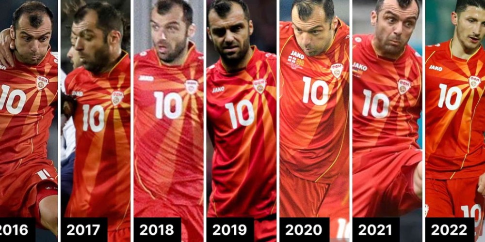 La historia del por qué Macedonia del Norte utiliza el mismo diseño de camiseta hace 8 años