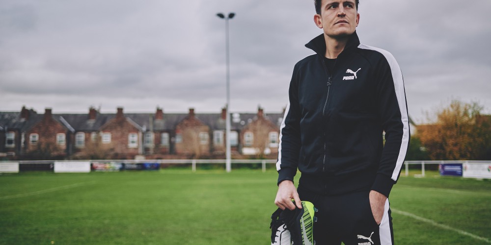 PUMA presentó a Maguire en un mural pintado en Manchester