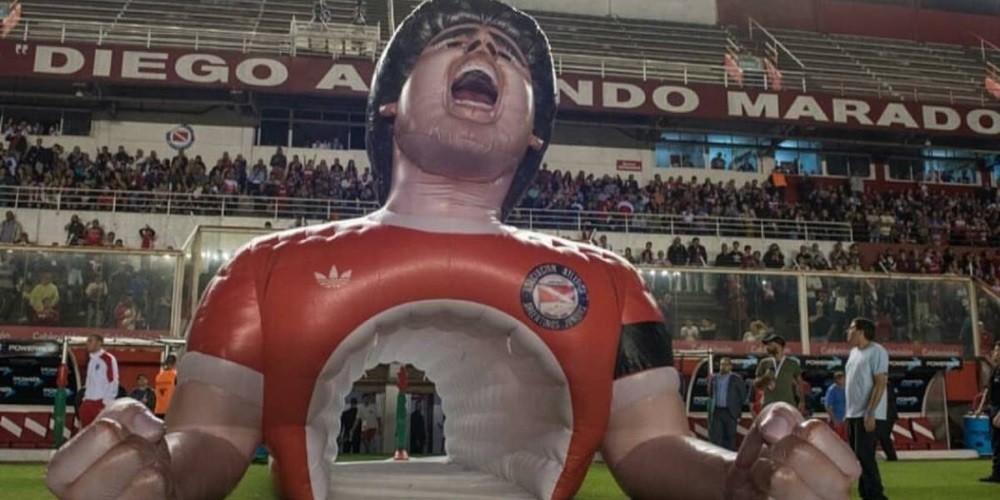 Así se hizo la famosa manga de Diego Maradona para el partido de Argentinos Juniors