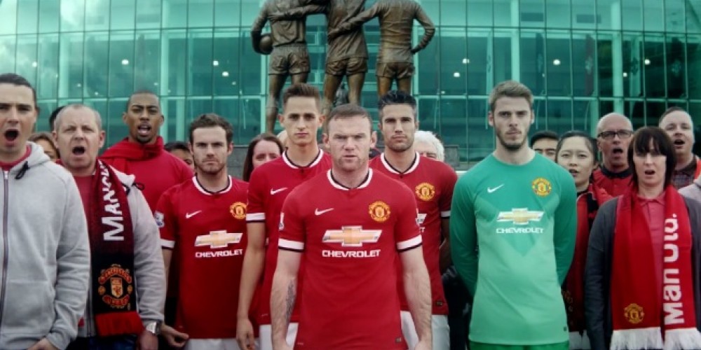 Manchester United reveló su camiseta con un espectacular comercial