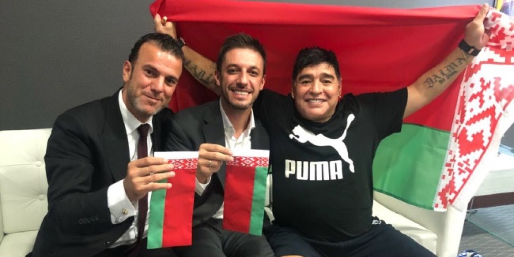 Tras su paso como entrenador por el ascenso &aacute;rabe, Maradona fue nombrado presidente de un club bielorruso