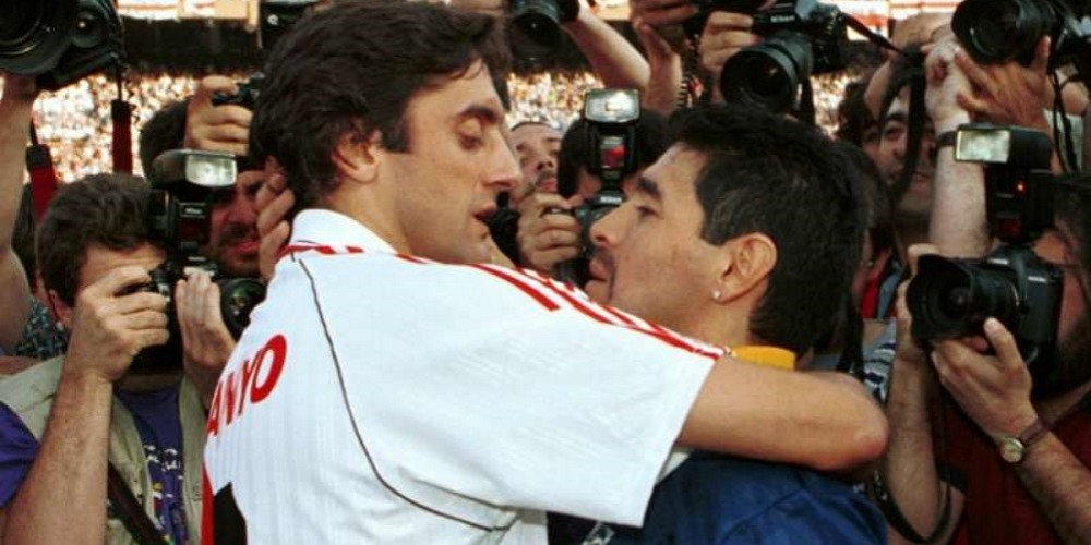 El encuentro entre Maradona y Francescoli, el cl&aacute;sico entre River y Boca con recaudaci&oacute;n r&eacute;cord