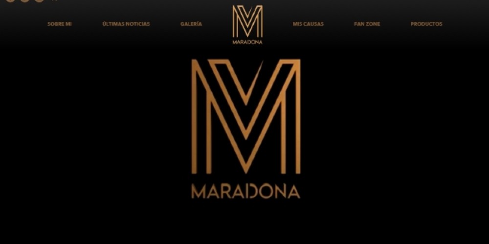 Diego Maradona present&oacute; su web oficial, que ser&aacute; manejada desde Abu Dhabi